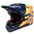 Alpinestars S-M10 MX Helmet - TLD Edition 25 (Dark Blue/Orange/Yellow Fluo/Red Gloss)