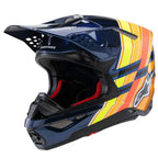 Alpinestars S-M10 MX Helmet - TLD Edition 25 (Dark Blue/Orange/Yellow Fluo/Red Gloss)