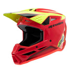 Alpinestars Youth S-M3 FRAY Helmet (Red/Yellow Fluo/Black Gloss)