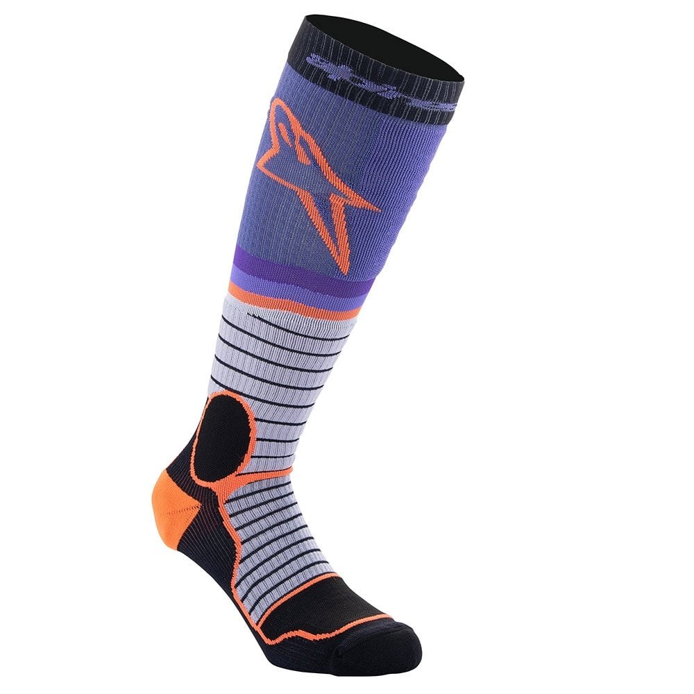 Alpinestars MX Pro MX | Enduro Socks (Black/Grey/Purple)