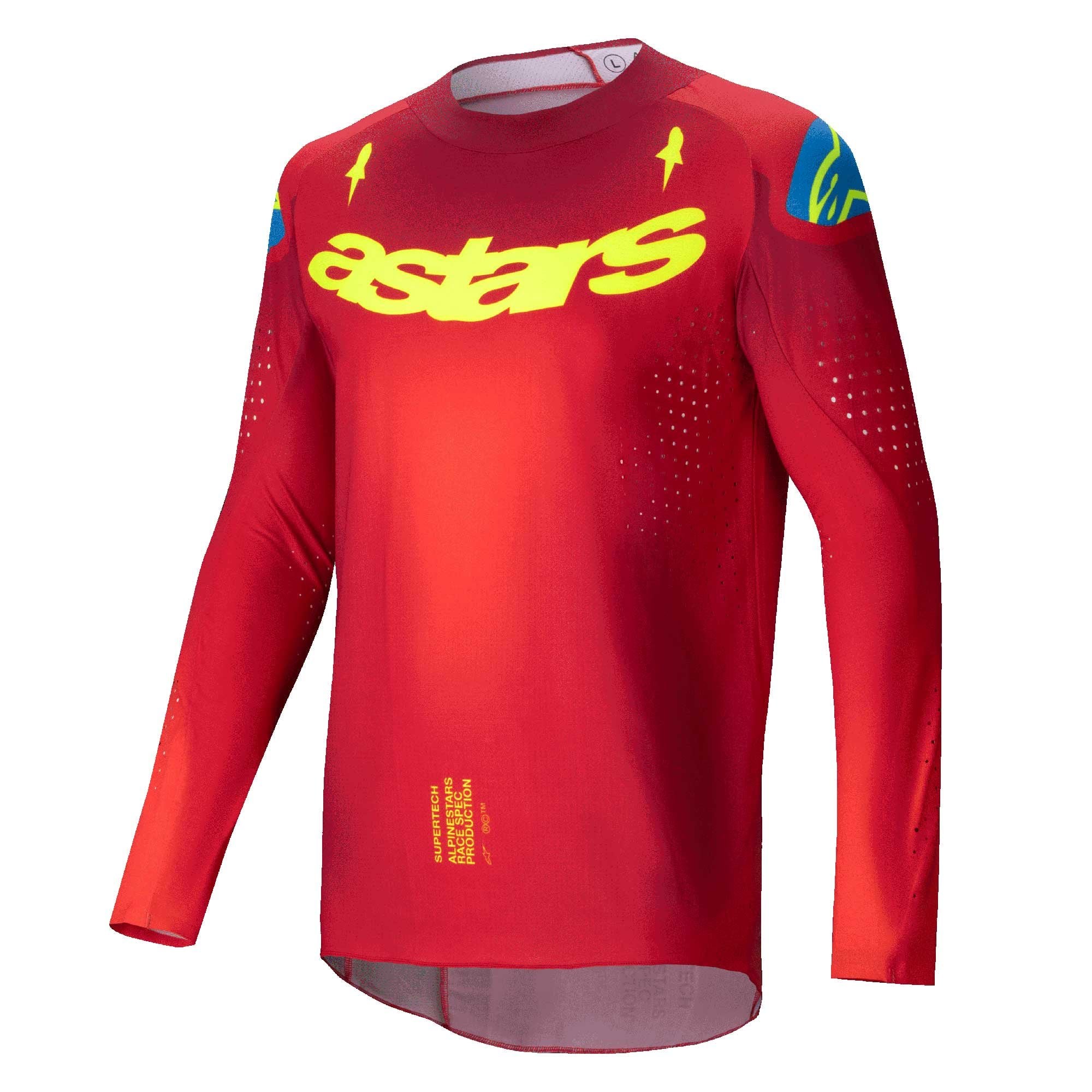 Alpinestars (SALE) Jersey - SuperTech MAKER (Bright Red/Yellow Fluo)