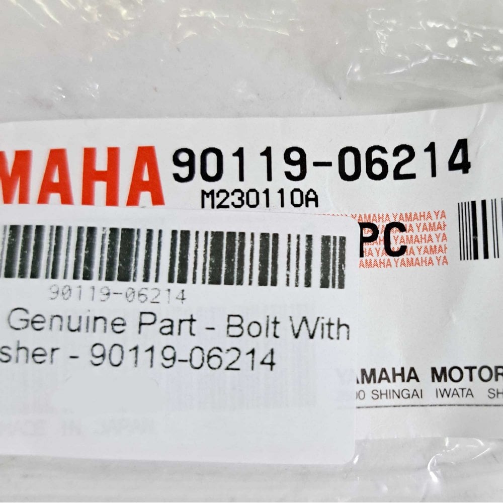 Yamaha Genuine Part - Radiator Bolt w/Washer (YZ125 00-05) - 90119-06214
