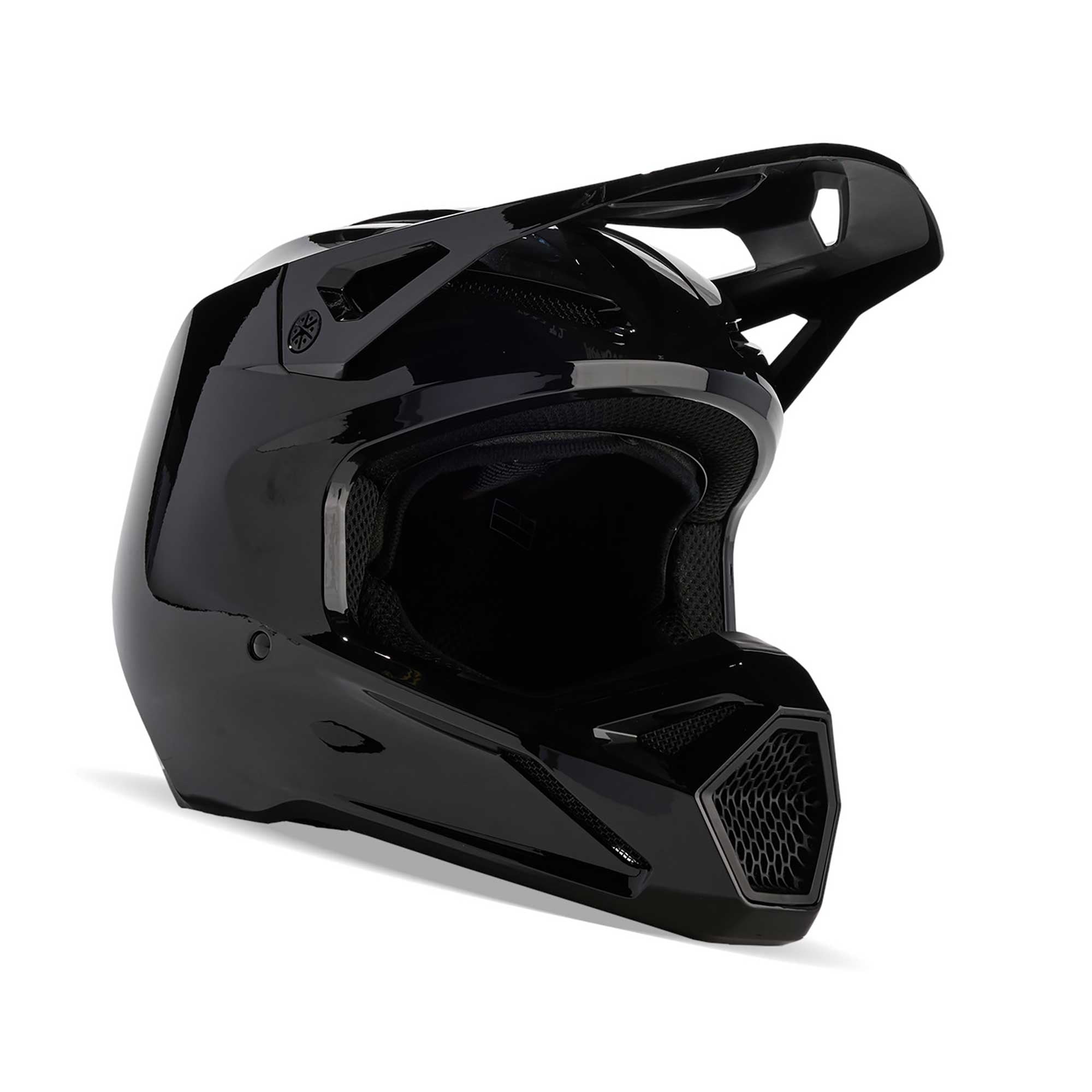 FOX MX | Enduro Helmet - V1 PLAIN (Gloss Black)