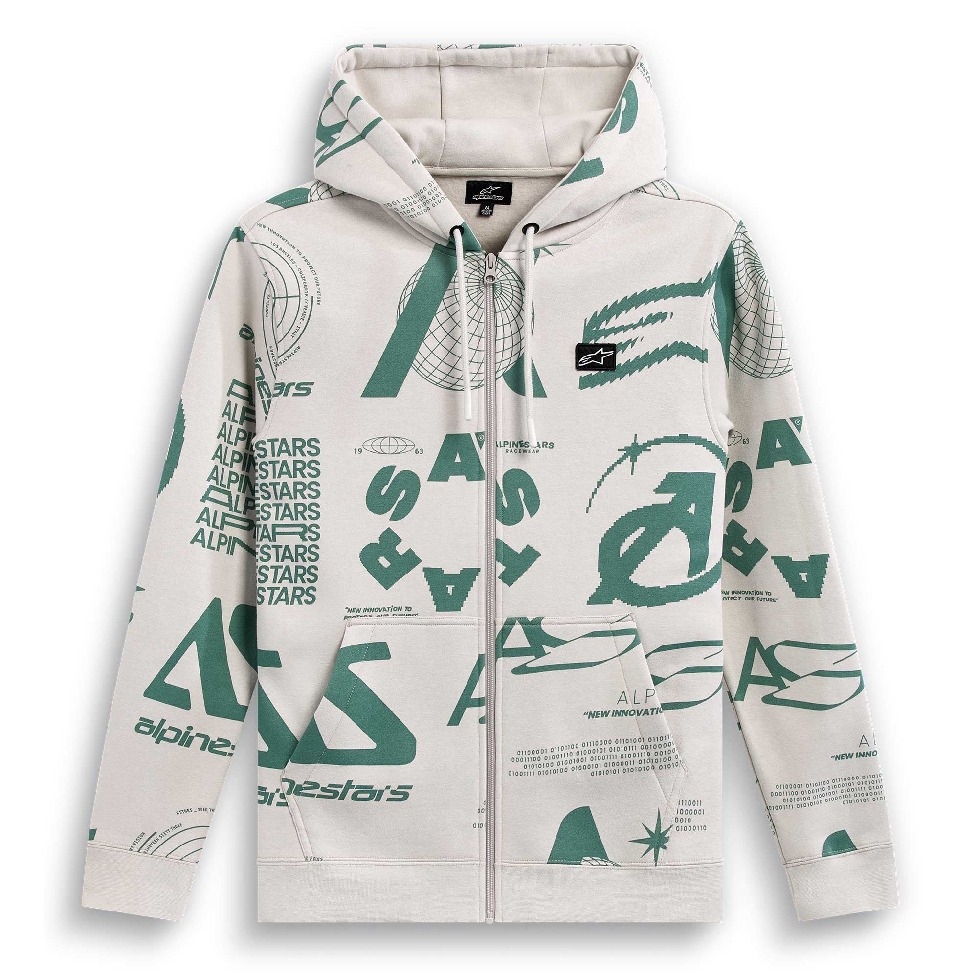 Alpinestars (SALE) Zip Hoodie - Determinant (Off White)