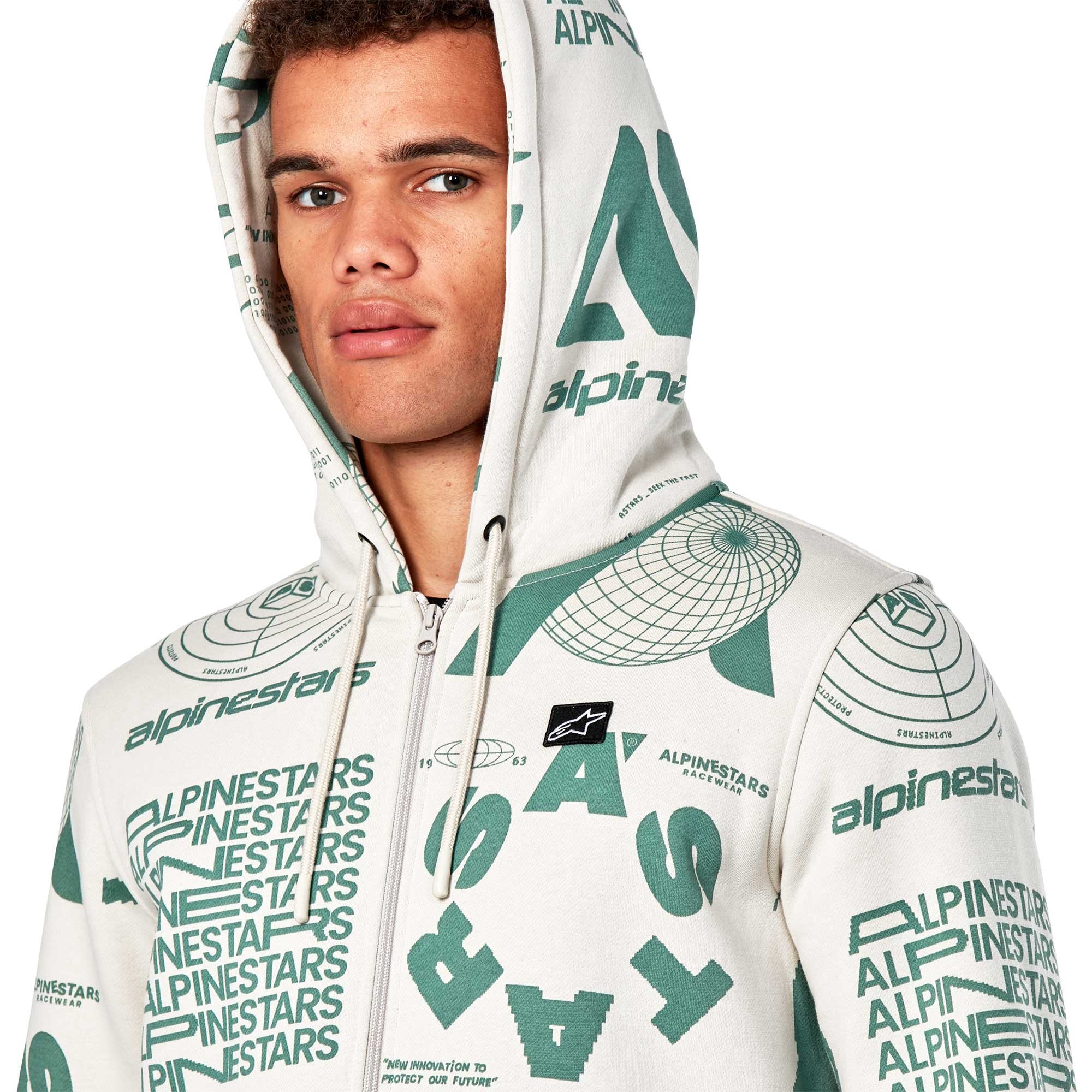 Alpinestars (SALE) Zip Hoodie - Determinant (Off White)