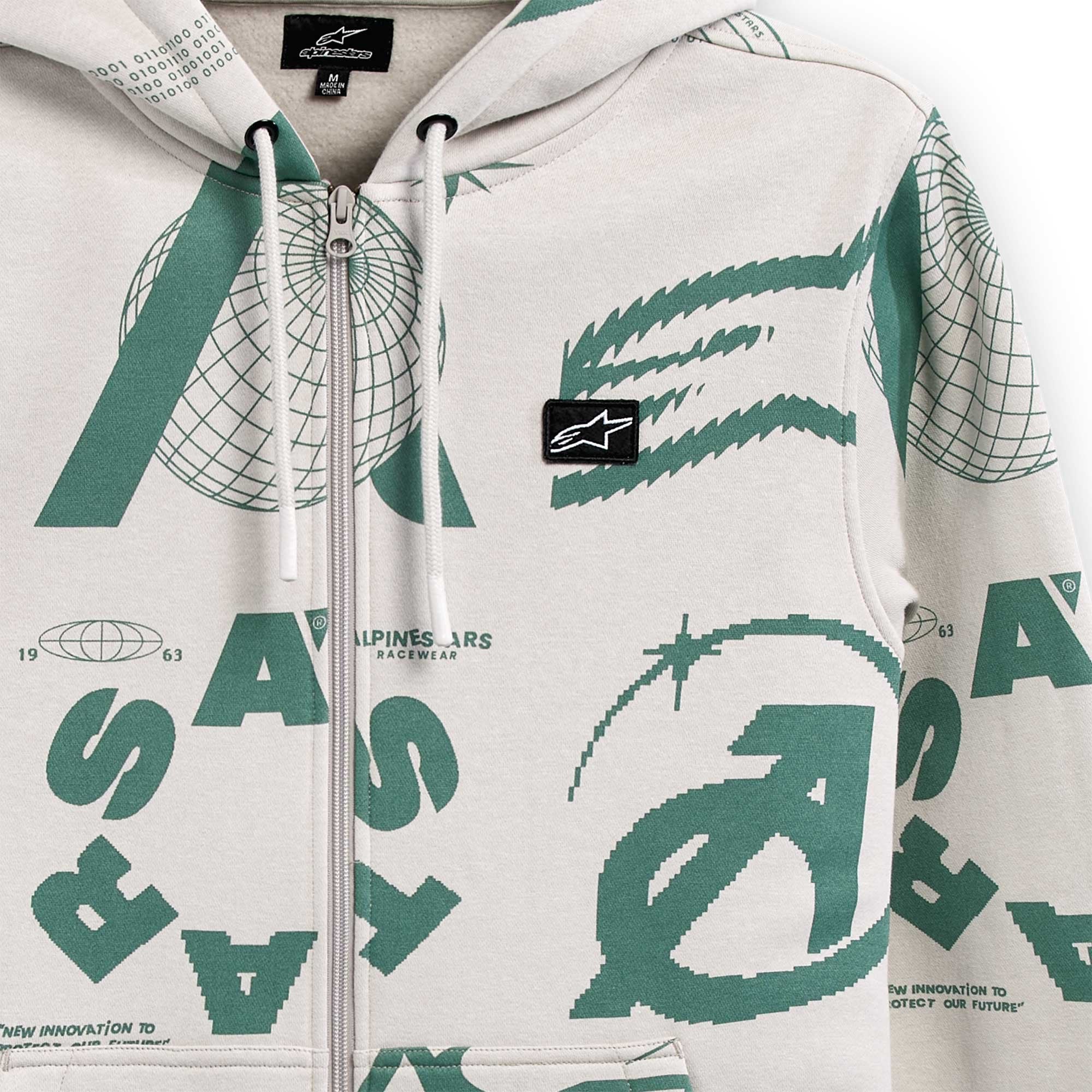 Alpinestars (SALE) Zip Hoodie - Determinant (Off White)