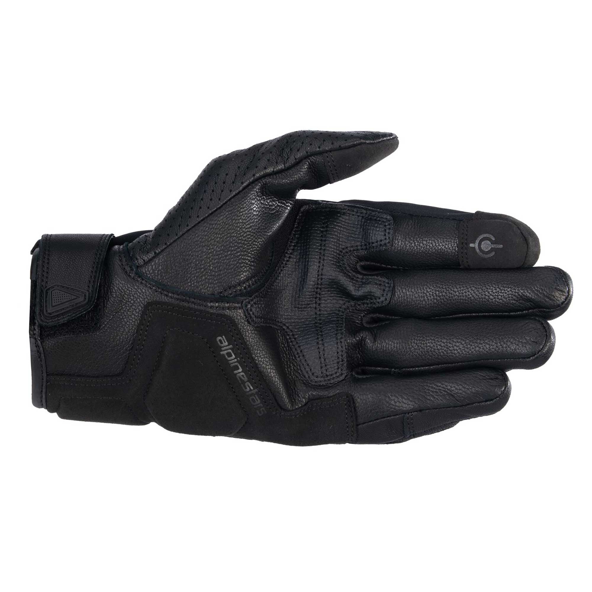 Alpinestars Celer V3 Motorcycle Short Leather Gloves (Black/Black)