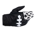 Alpinestars Celer V3 Motorcycle Short Leather Gloves (Black/White)