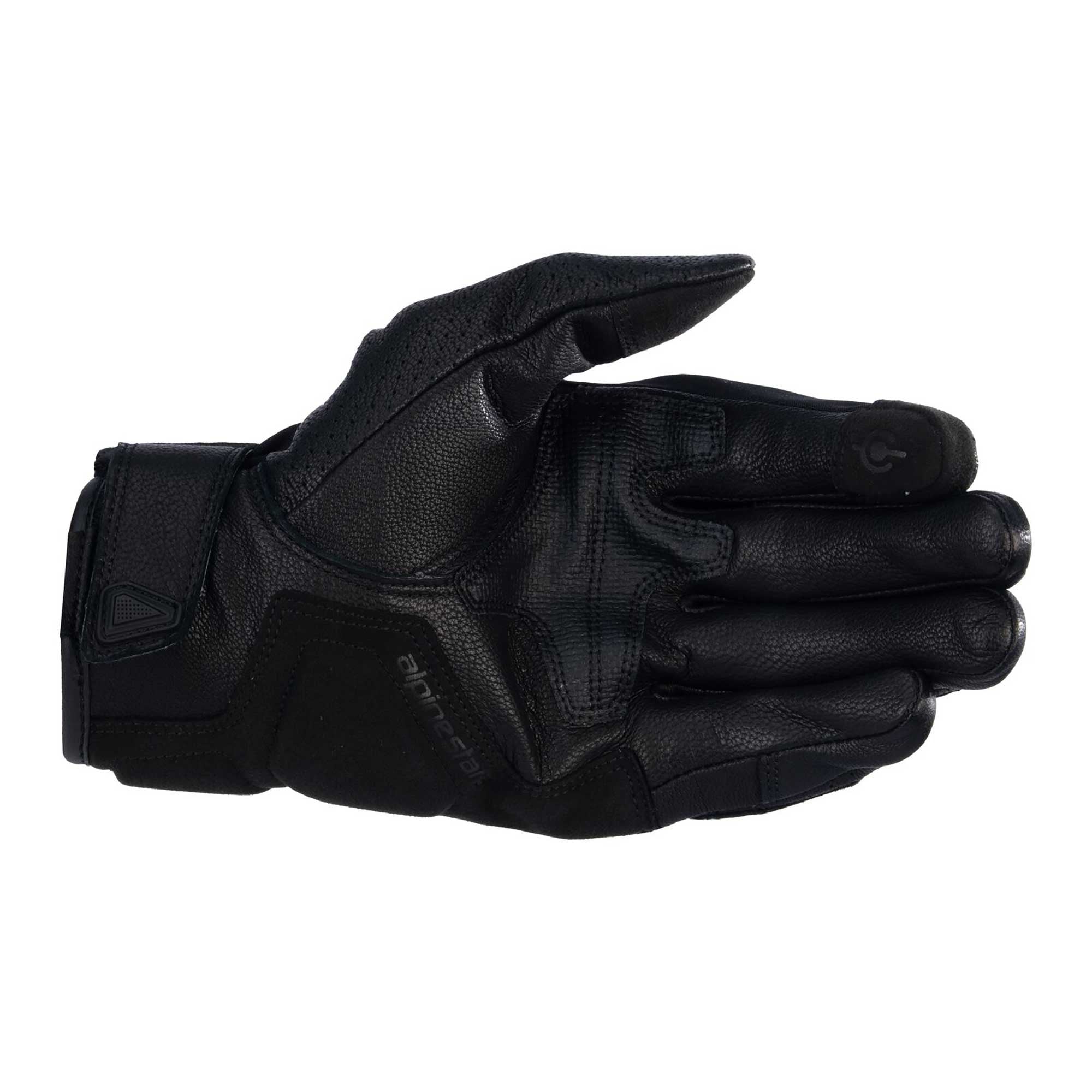 Alpinestars Celer V3 Motorcycle Short Leather Gloves (Black/White)
