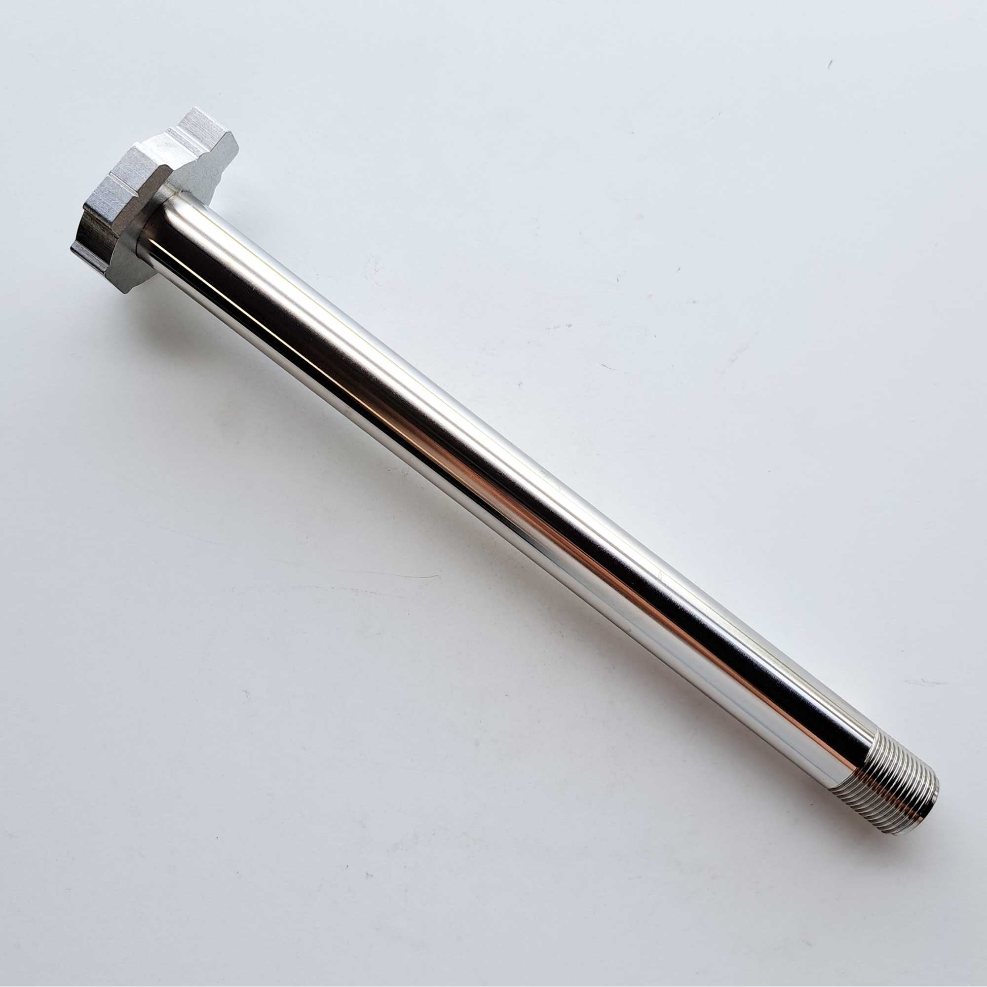 KTM Genuine Part - Rear Spindle, KTM SX/SXF 125-450 23-26, EXC/EXCF 125-500 24-26, Husqvarna TC/FC 125-450 23-26, FE/TE 125-501 24-26, Gas Gas 125-500 24-26 - A46010085044