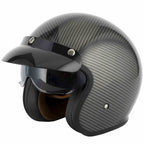 Vcan H589 Delta FCW Open Face Helmet inc Peak (Carbon)