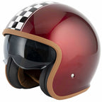 Vcan H589 Classic Victory Open Face Helmet (Burgundy)