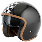 Vcan H589 Classic Victory Open Face Helmet (Black)
