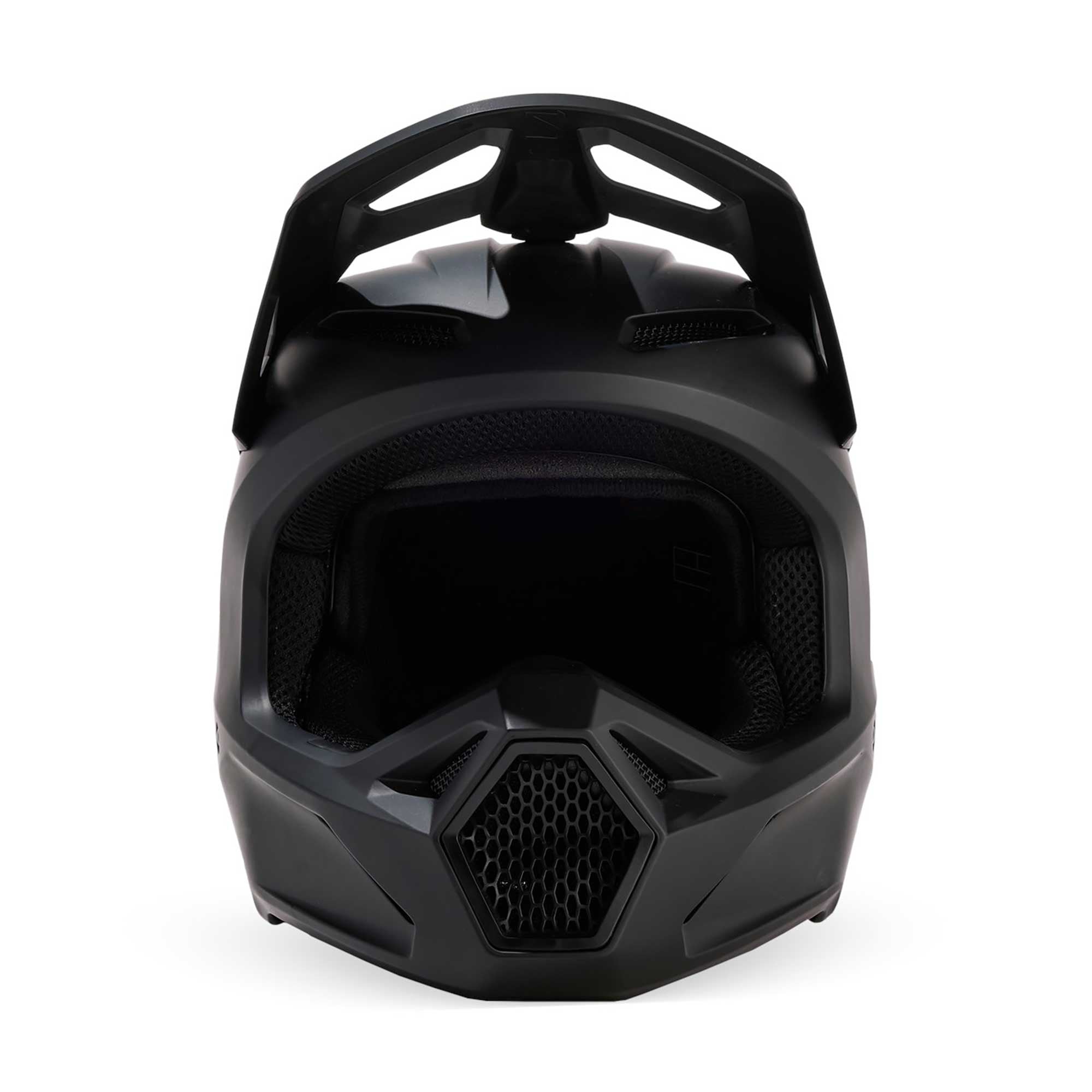 FOX Racing MX Youth Helmet - V1 PLAIN (Matte Black)