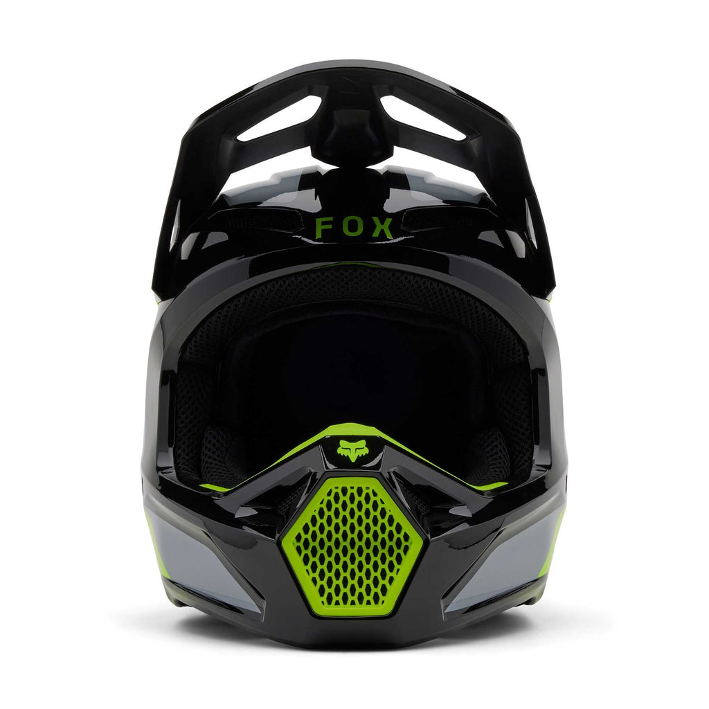 FOX Racing MX | Enduro Helmet - V1 LEAN (Grey/Yellow)