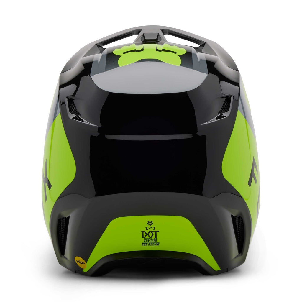 FOX Racing MX | Enduro Helmet - V1 LEAN (Grey/Yellow)