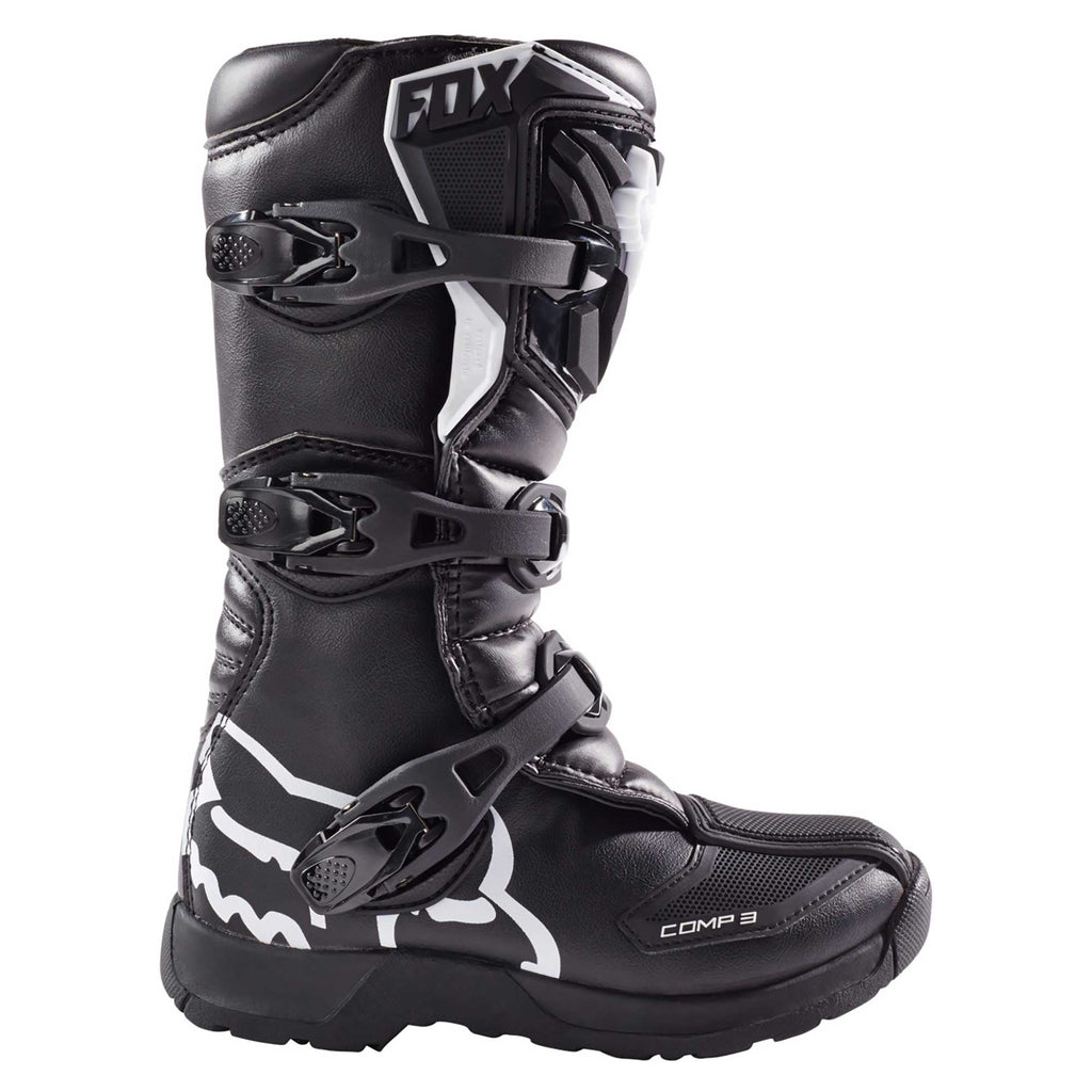 FOX Racing Youth Motocross Boots - COMP 3Y (Black)