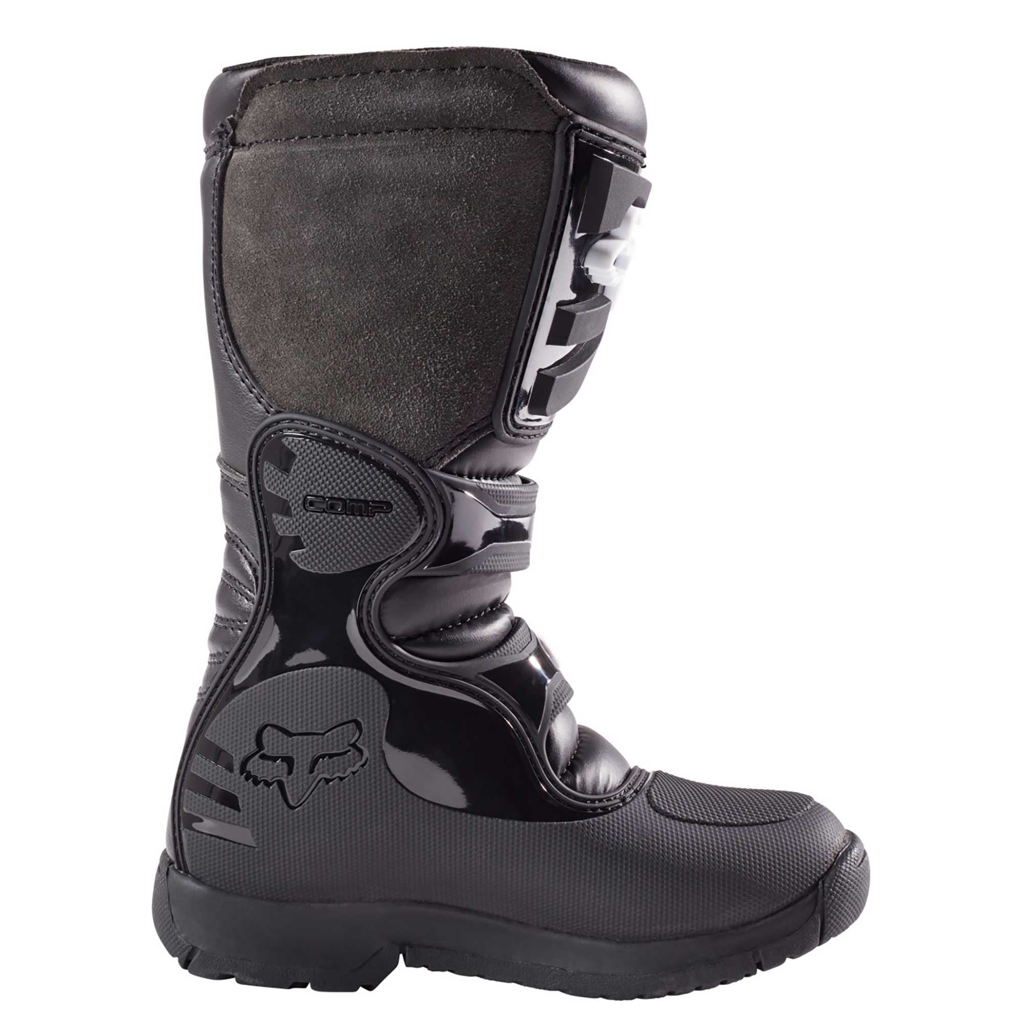 FOX Racing Youth Motocross Boots - COMP 3Y (Black)