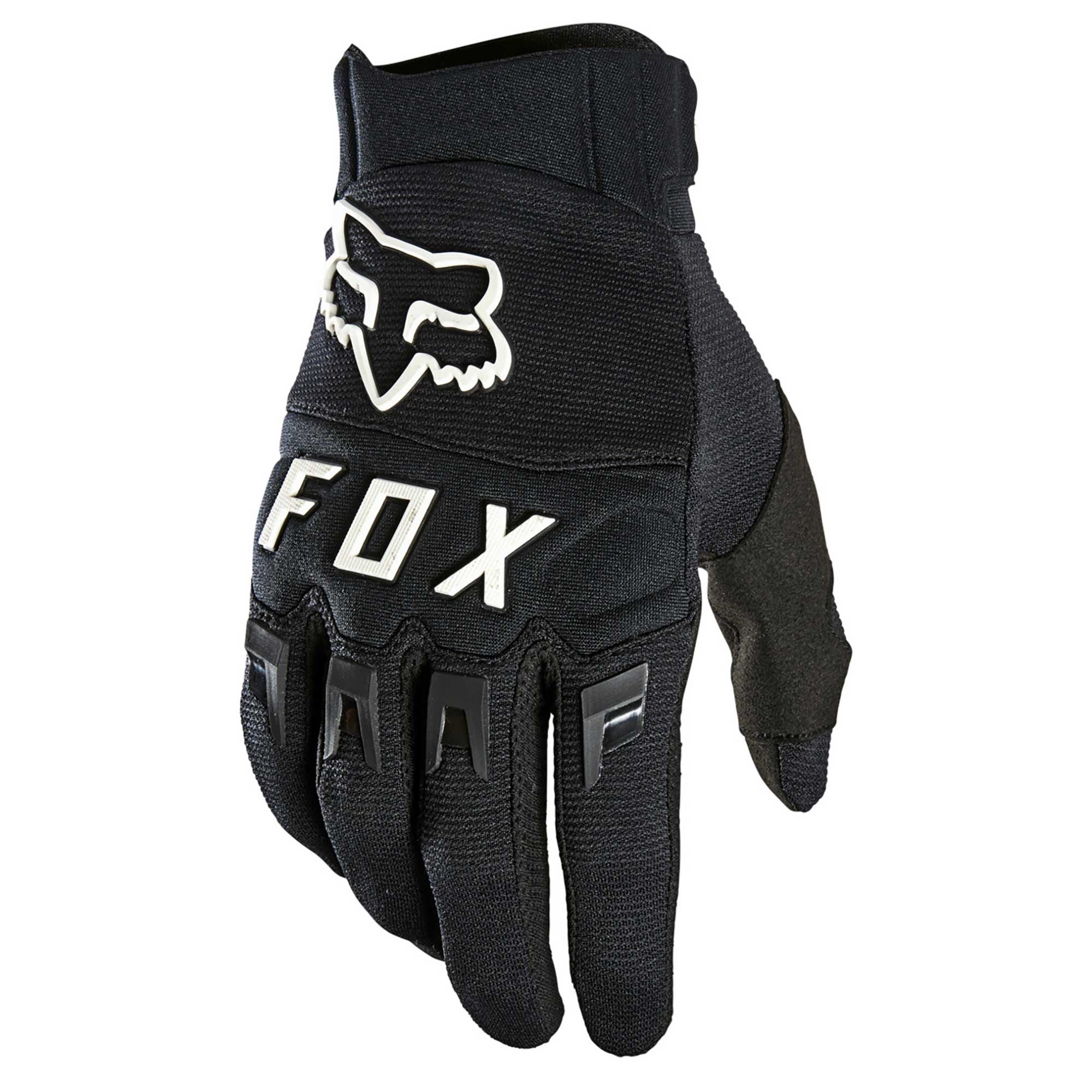 FOX (SALE) Gloves - DIRTPAW **Retro Logo** (Black/White)