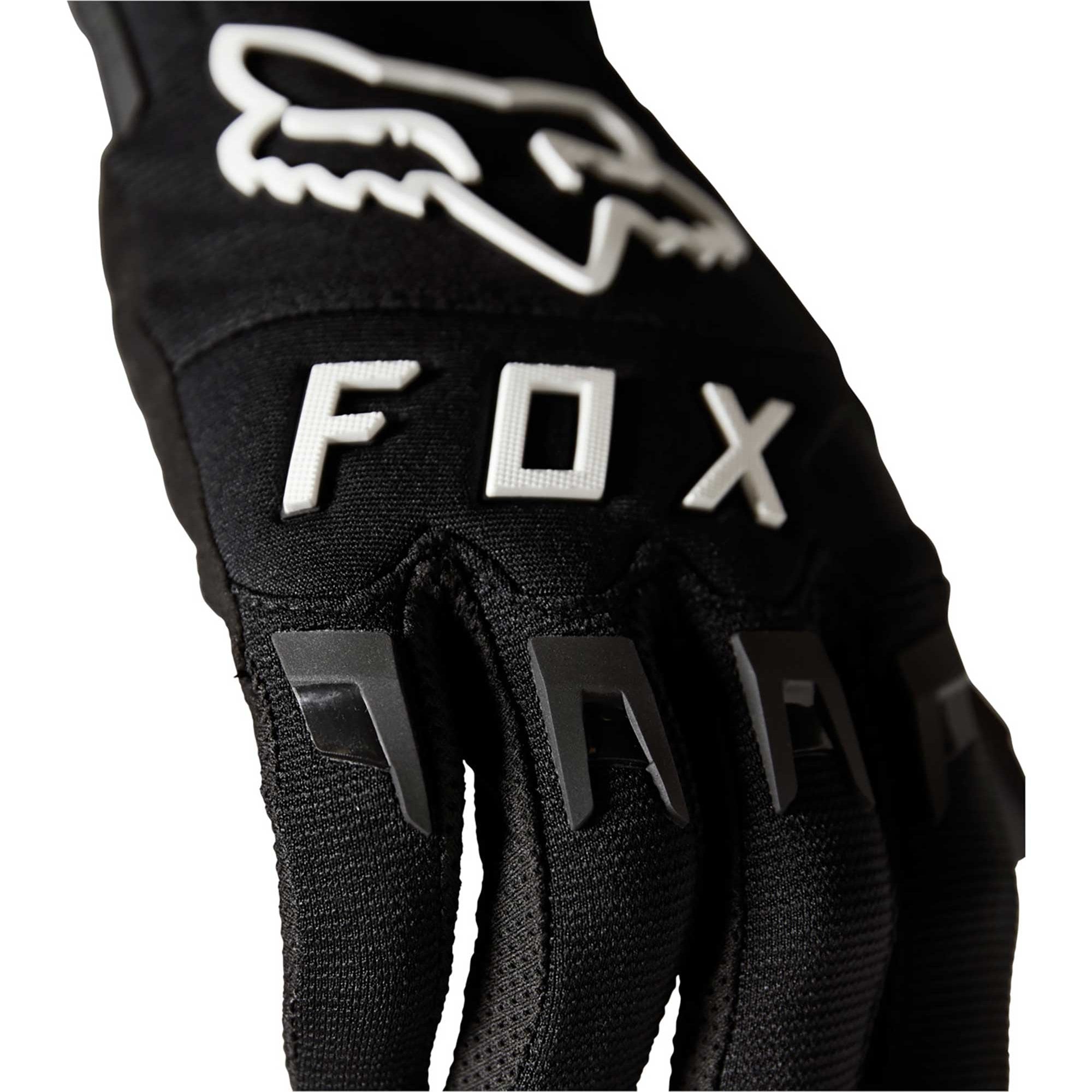 FOX (SALE) Gloves - DIRTPAW **Retro Logo** (Black/White)