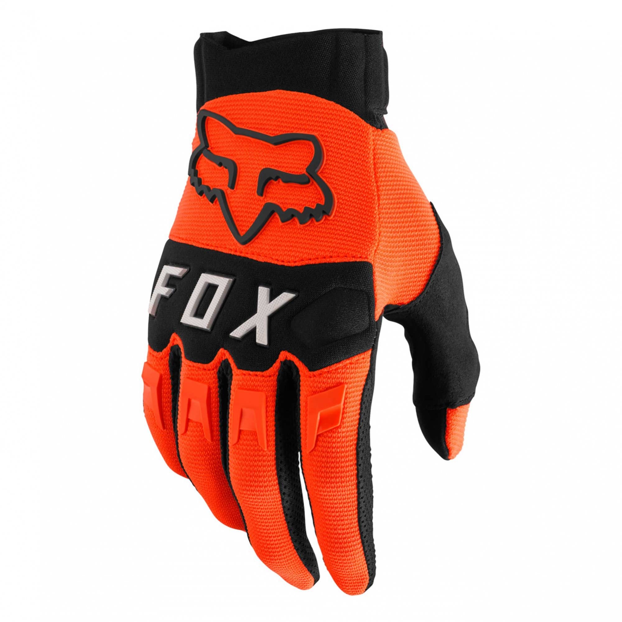 FOX (SALE) Gloves - DIRTPAW **Retro Logo** (Flo Orange) - Gloves ...