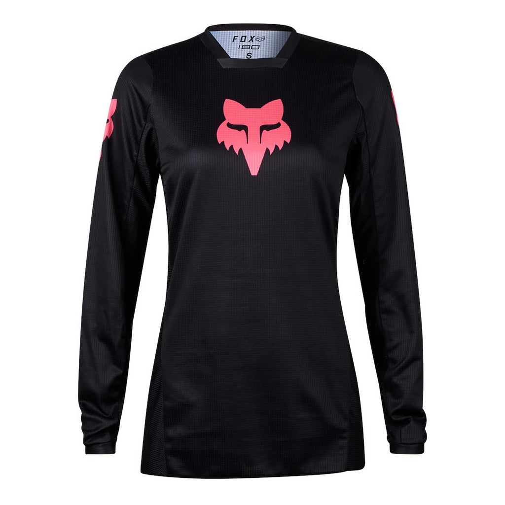 FOX Racing Womens MX Jersey - BLACKOUT (Black/Black)