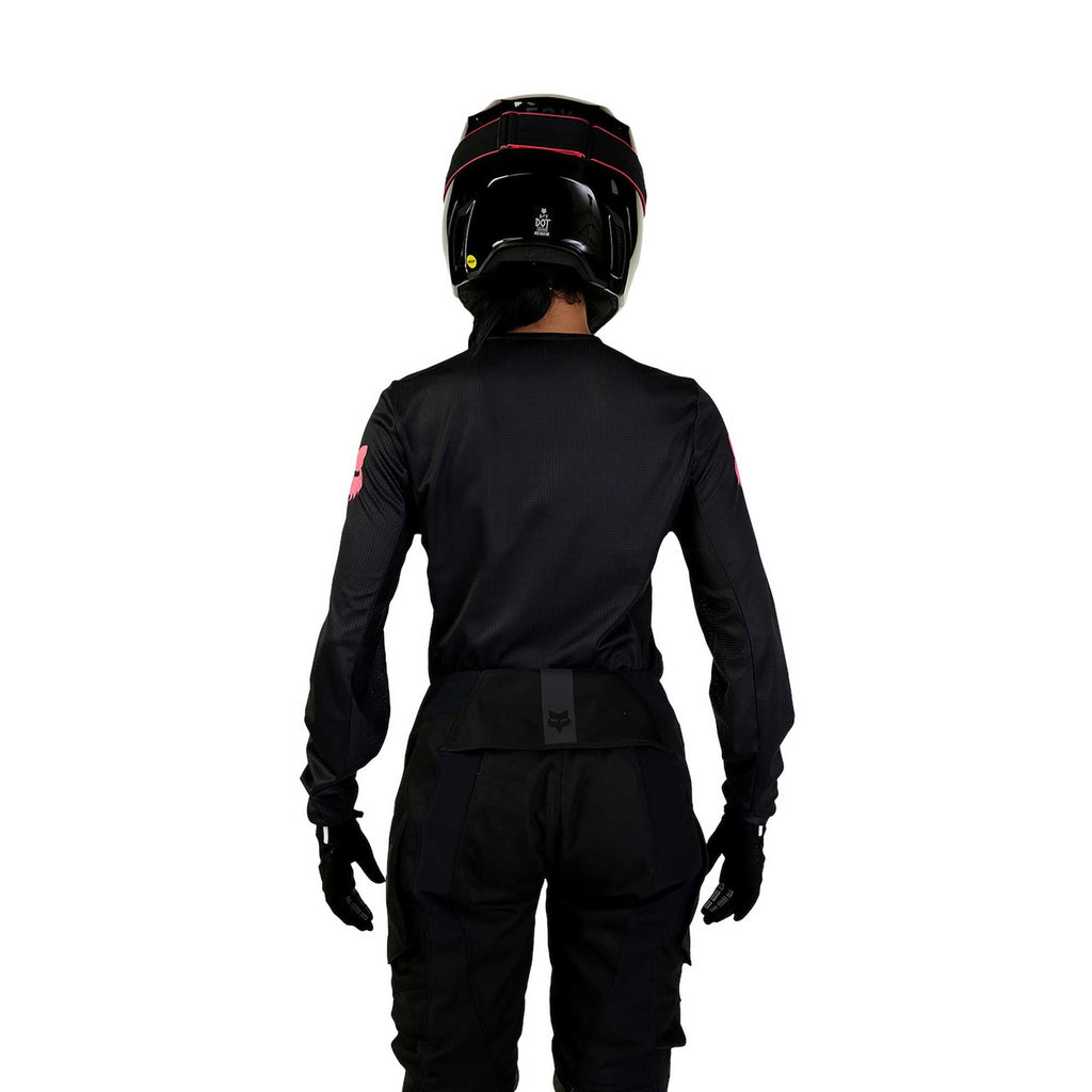 FOX Racing Womens MX Jersey - BLACKOUT (Black/Black)