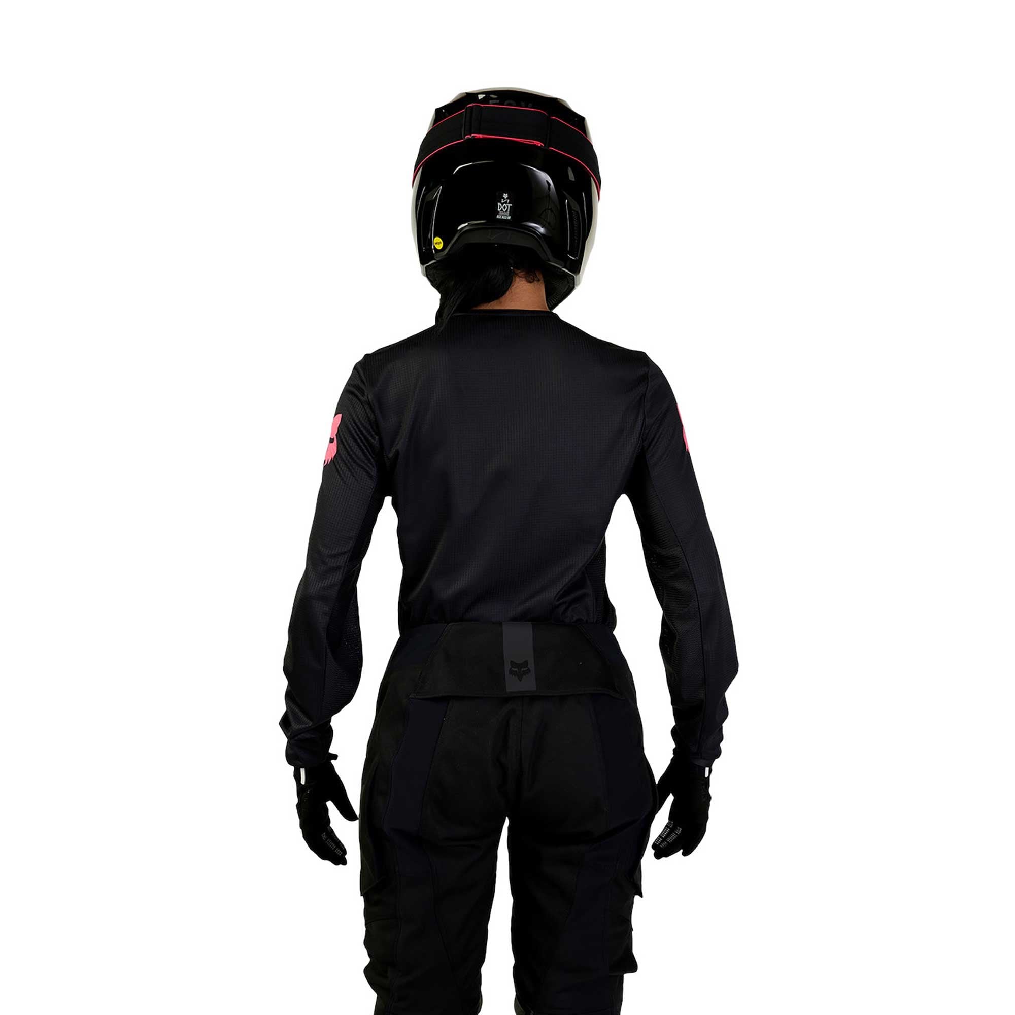 FOX Racing Womens MX Jersey - BLACKOUT (Black/Black)