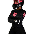 FOX Racing Women's BLACKOUT MX Jersey (Black/Black)