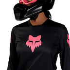 FOX Racing Women's BLACKOUT MX Jersey (Black/Black)