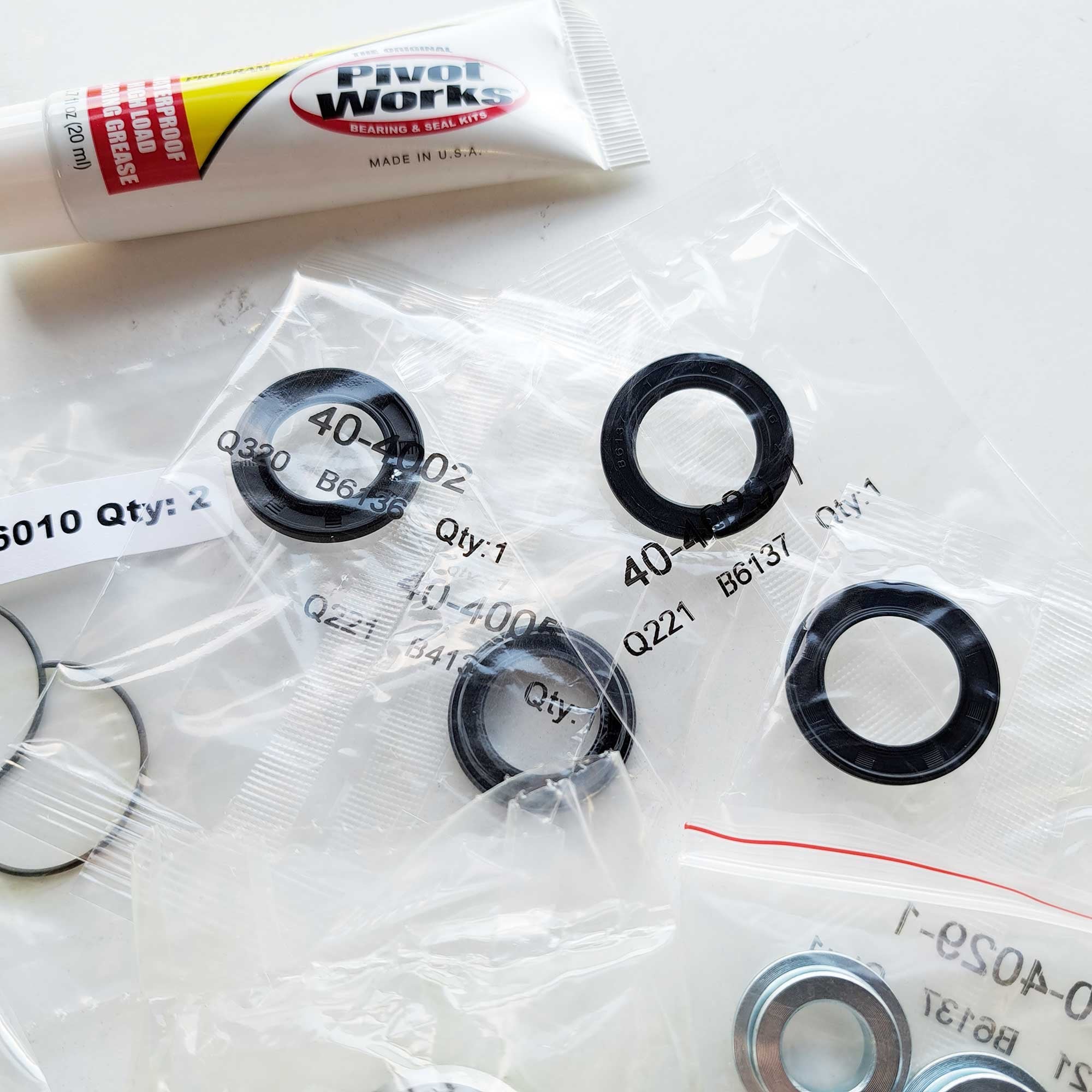 Pivot Works - Rear Shock Bearing Kit  (29-1013 / 29-5008) - Honda CR125/250 97-07, CRF250R 04-22, CRF450R 02-22