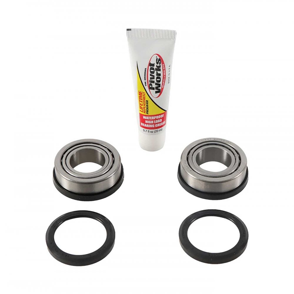 Pivot Works - Steering Head Bearing Kit - KX65 00-26, KX80 86-00, KX85 01-26, KX100 95-21, KX112 22-26, KX125 78-81, KX250 74-78, KLX140 08-25, RM65 03-05, RM100 03, YZ65 18-26, YZ80 93-01, YZ85 02-26, Beta 125RR 4T 17-19 (22-1022)