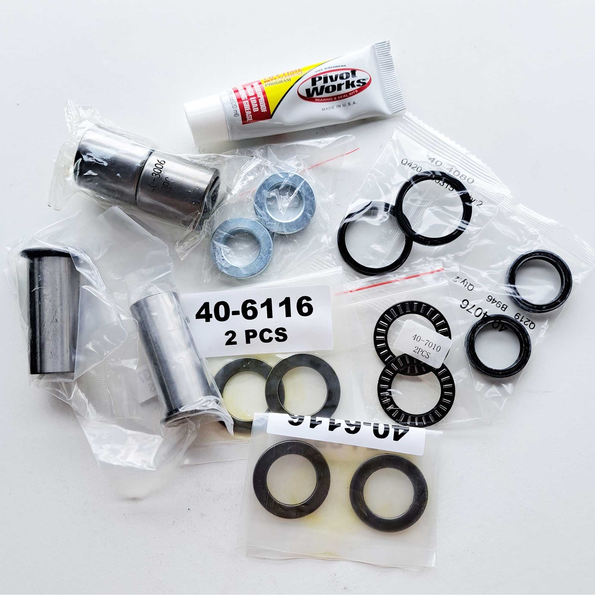 Pivot Works - Swingarm Bearing Kit - KX125/250 99-08 (28-1044)