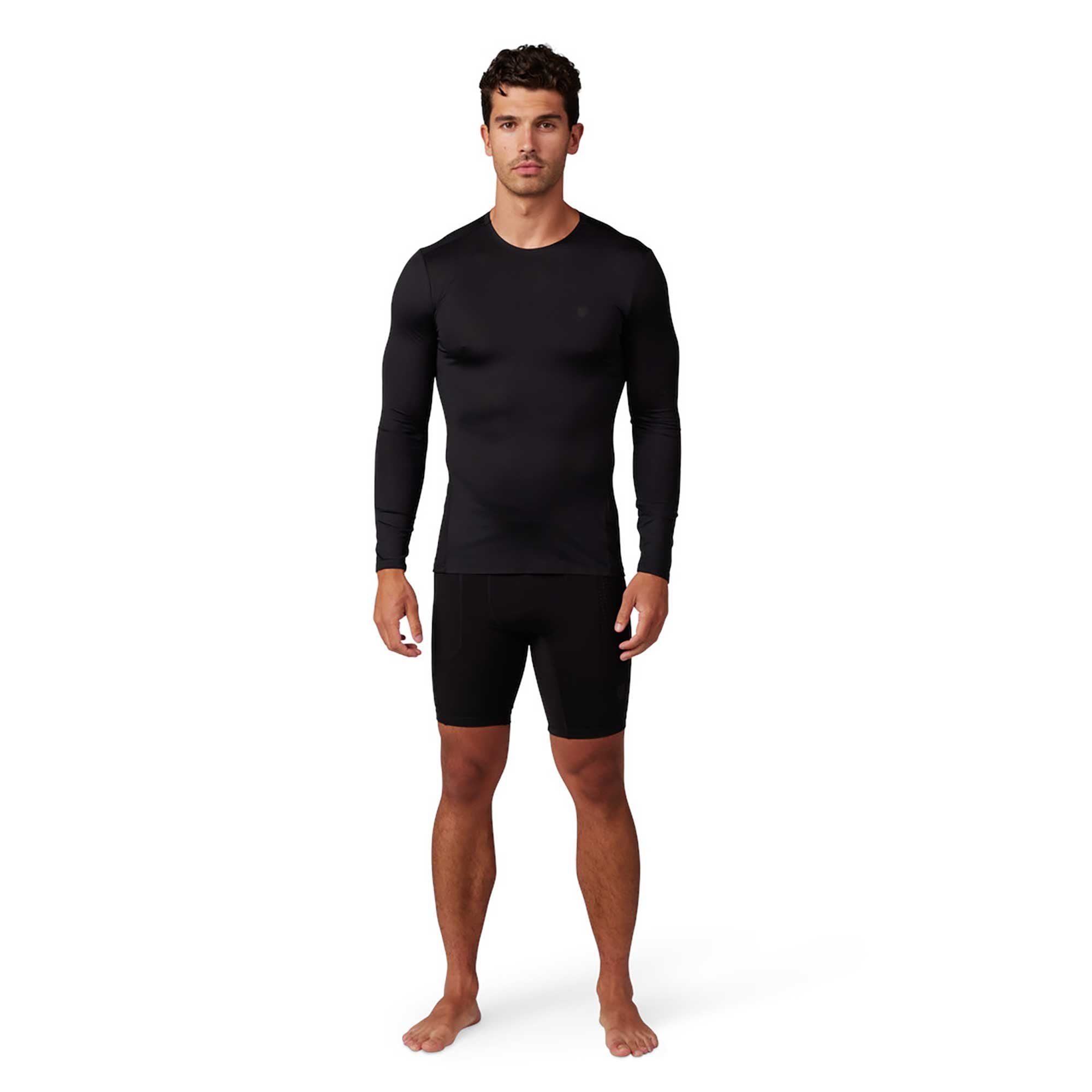 FOX Racing Mens Base Layer - TECBASE LS Shirt (Black)