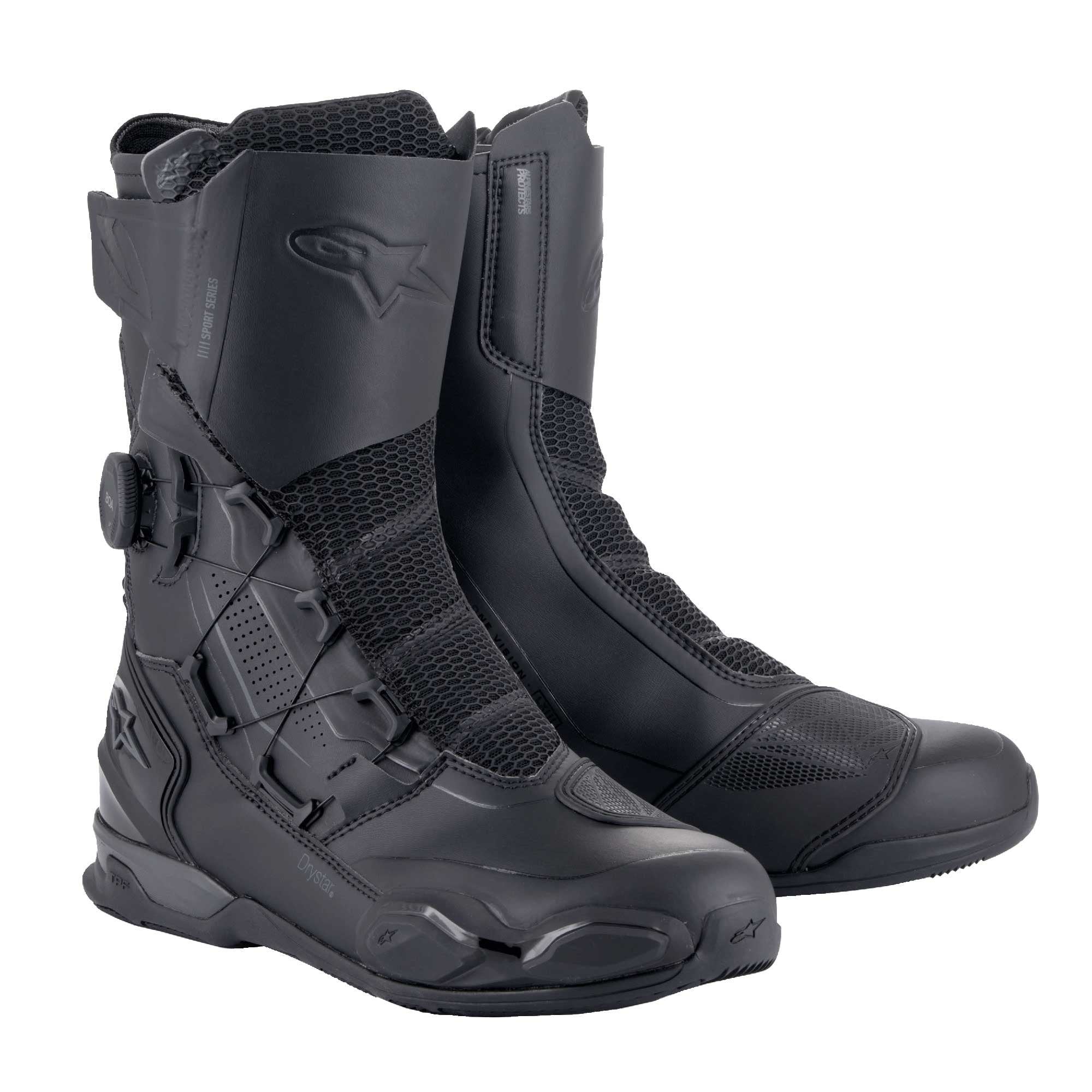 Alpinestars SP-X BOA Drystar WP Sports Touring Boots (Black/Black/Dark Grey)