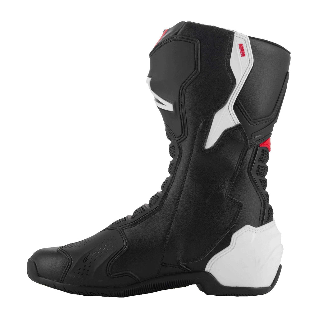 Alpinestars SMX-6 V3 Motorcycle Sports | Road Boots (Black/White/Red Graphic)
