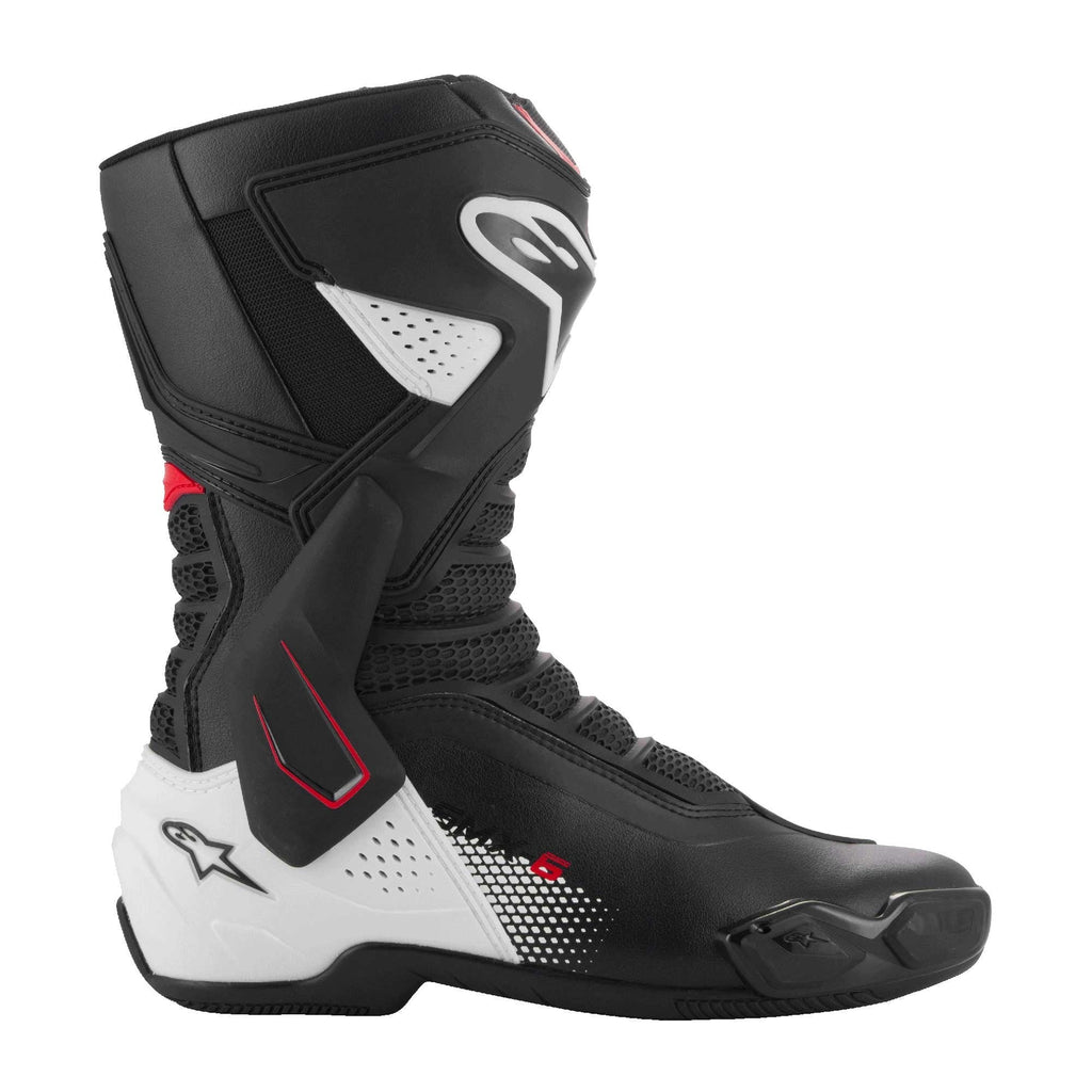 Alpinestars SMX-6 V3 Motorcycle Sports | Road Boots (Black/White/Red Graphic)
