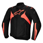 Alpinestars T-Jaws V4 WP Motorcycle Sports Textile Jacket (Black/Red Fluo)