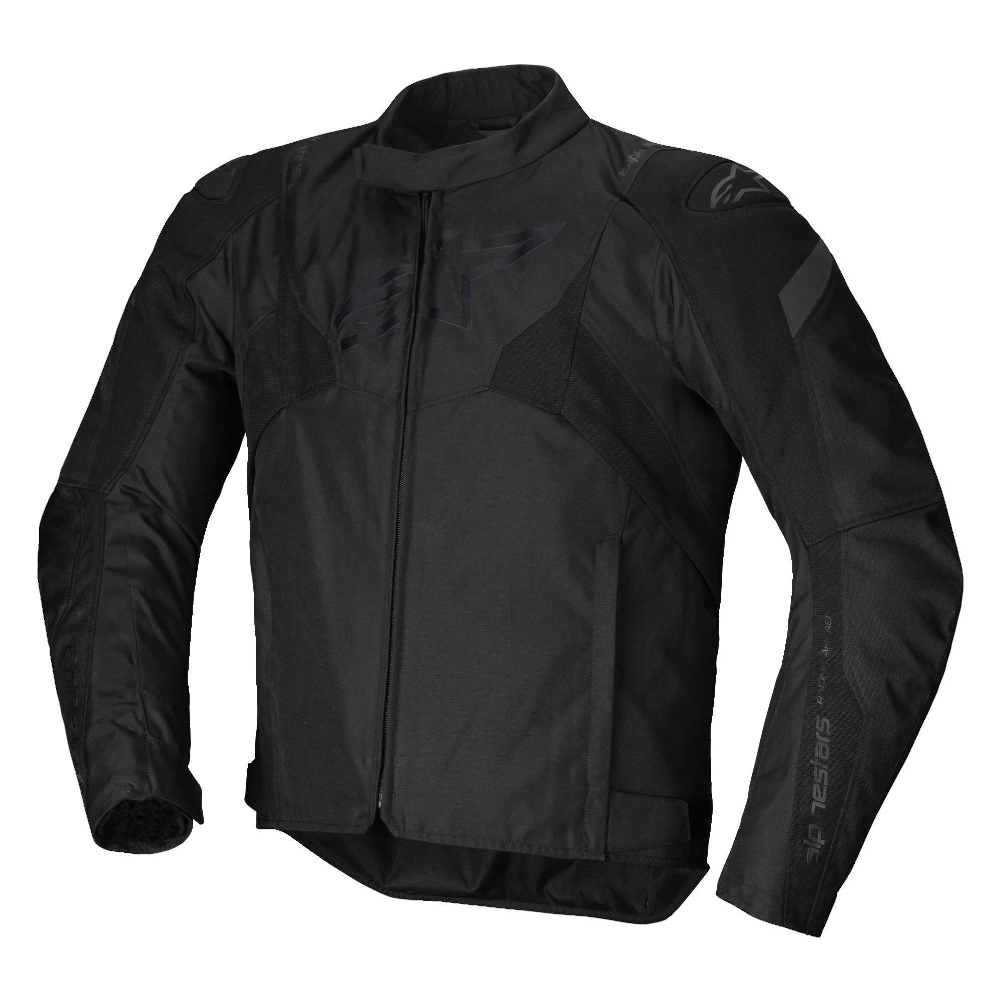 Alpinestars T-Jaws V4 WP Motorcycle Sports Textile Jacket (Black/Black)
