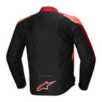 Alpinestars T-Jaws V4 WP Motorcycle Sports Textile Jacket (Black/Red Fluo/Dark Red)
