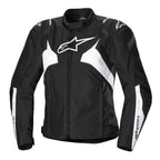 Alpinestars Women's T-Jaws V4 Waterproof Motorcycle Textile Jacket (Black/White)
