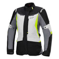 Alpinestars Stella ST-1 Waterproof Womens Motorcycle Textile Jacket (Ice Grey/Black/Yellow Fluo)