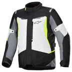 Alpinestars ST-1 Waterproof Motorcycle Adventure Textile Jacket (Ice Grey/Black/Yellow Fluo)