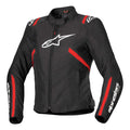 Alpinestars Women's T-SPS V2 Waterproof Motorcycle Jacket (Black/White/Red Fluo)