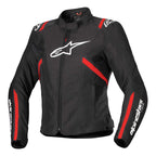 Alpinestars Women's T-SPS V2 Waterproof Motorcycle Jacket (Black/White/Red Fluo)