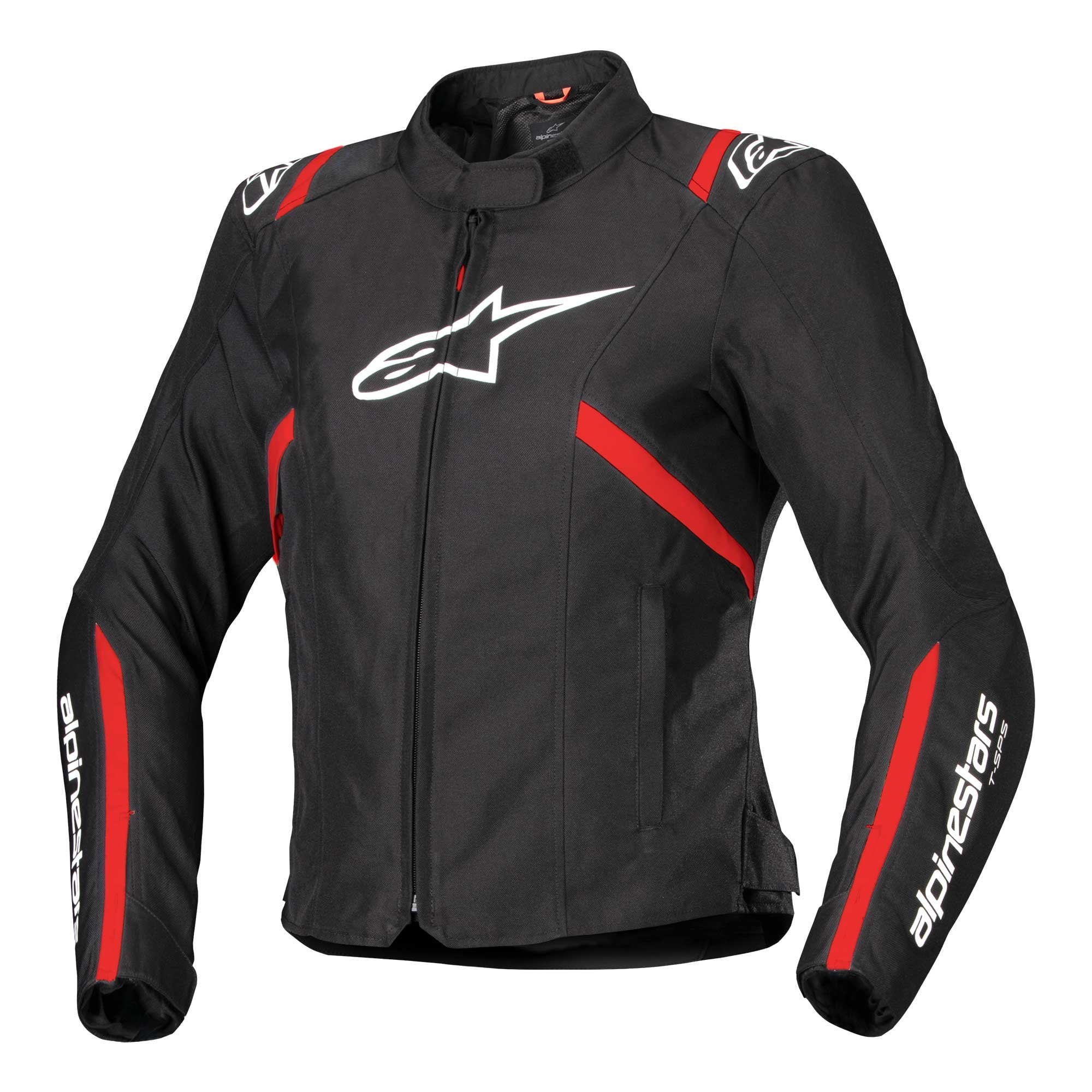 Alpinestars Women's T-SPS V2 Waterproof Motorcycle Jacket (Black/White/Red Fluo)