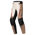 Alpinestars Motorcycle Adventure Textile Pant - ST-1 Waterproof (Dark Khaki/Sand/Black/Red Fluo)