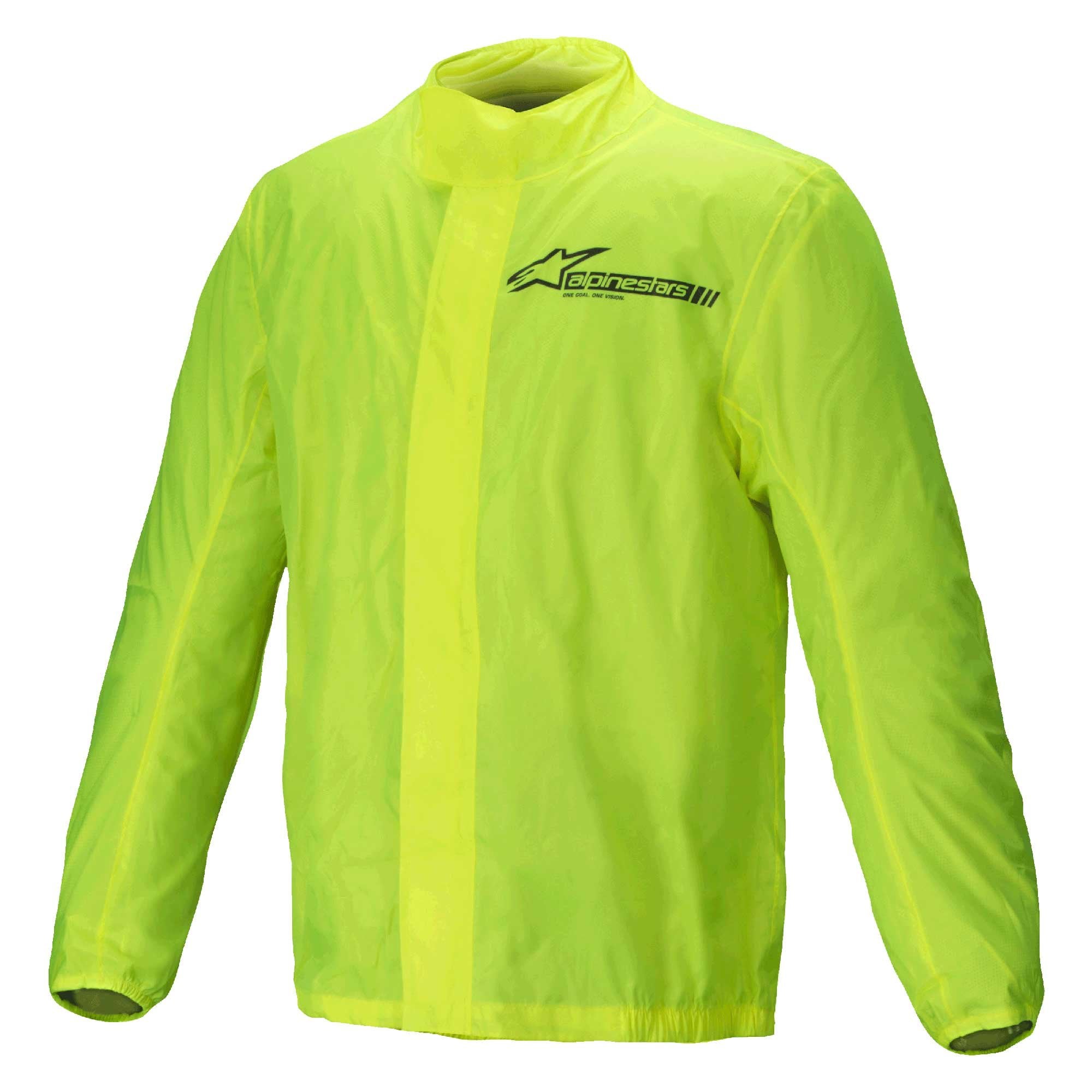 Alpinestars Motorcycle Waterproof Rain Jacket - Hurricane Rain V2 (Yellow Fluo)