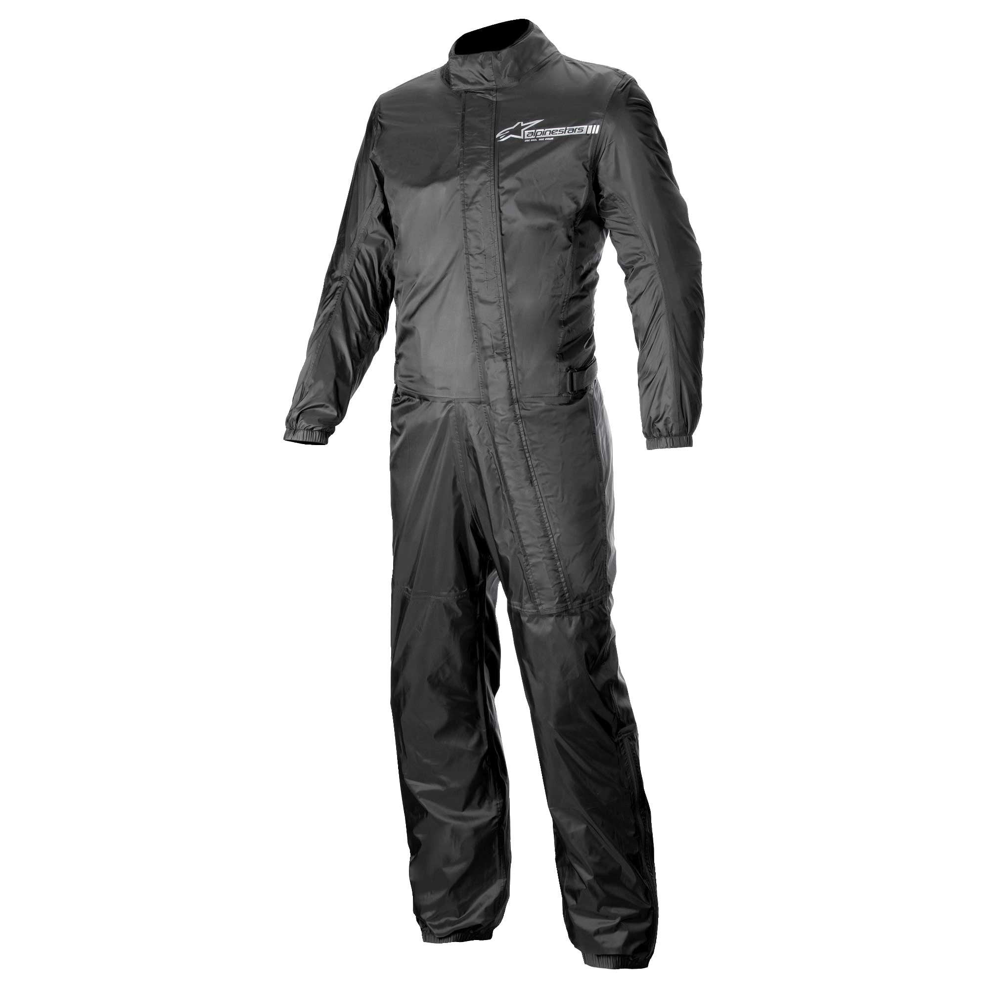 Alpinestars Motorcycle Waterproof Rain Suit - Hurricane Rain V2 (Black)