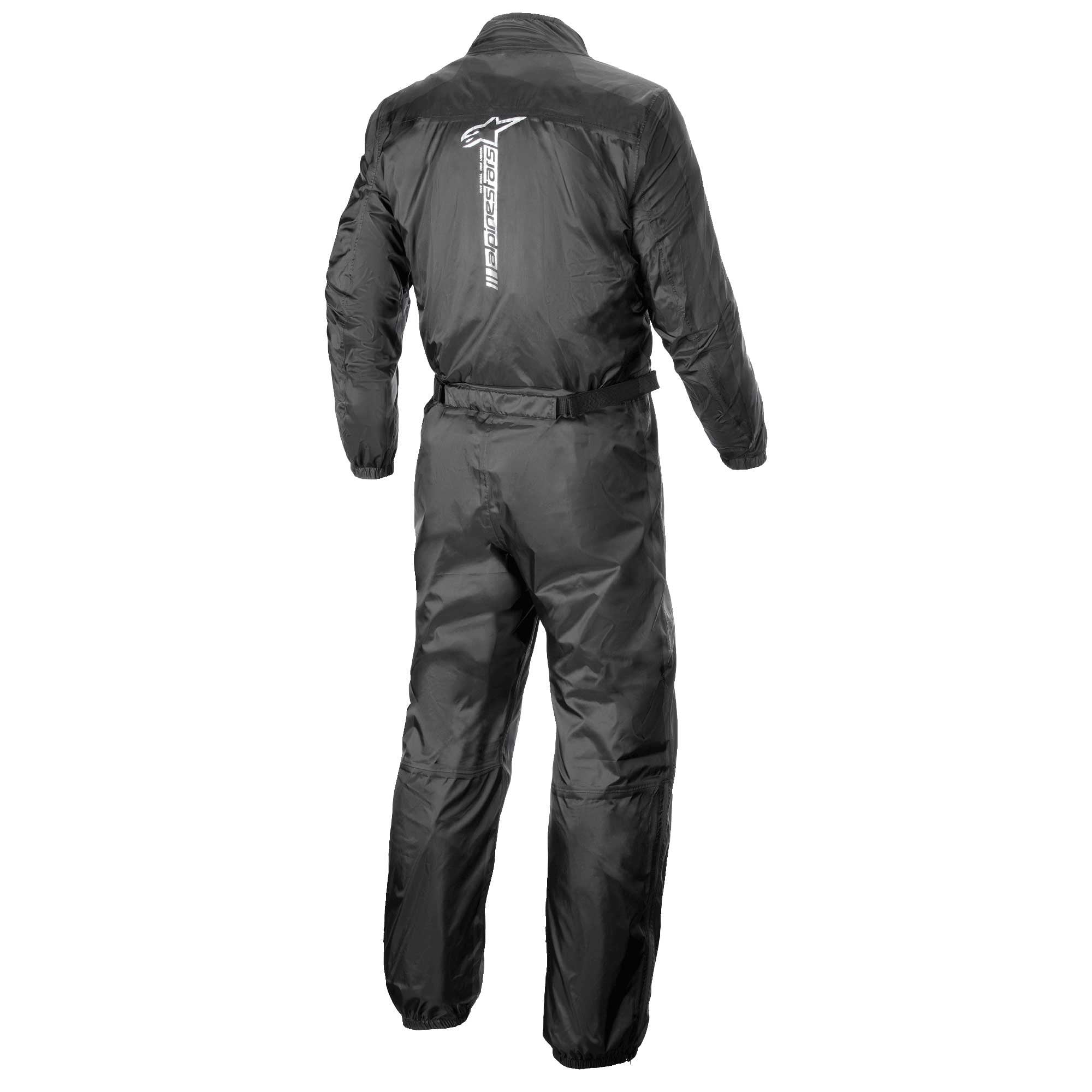 Alpinestars Motorcycle Waterproof Rain Suit - Hurricane Rain V2 (Black)